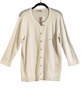 New York & Cimpany Ivory Button-Up Cardigan Sweater Size XL NWT